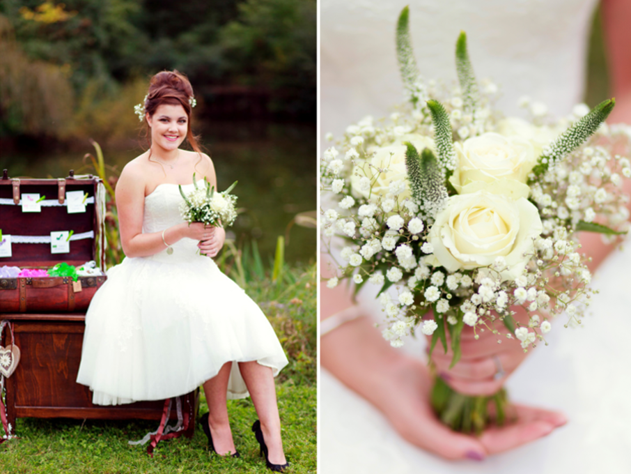 Bouquet de mariée blanc